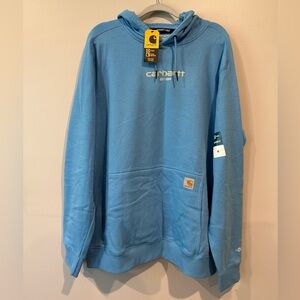 Carhartt Force Light Blue Men's Hoodie